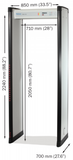 6S Walk Through Metal Detector - Security Detection